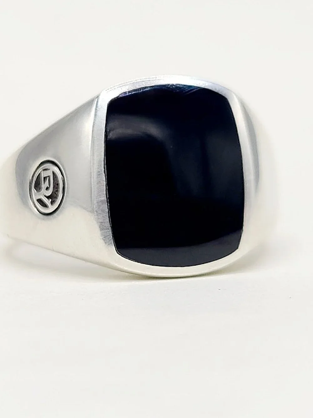 David Yurman Exotic Stone Signet Ring w/ Black Onyx - 16.5mm - Size 12.5